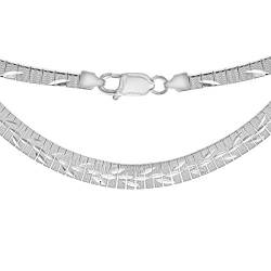 Tuscany Silver Damen Halskette Sterling Silber Blatt Gemustert abgestuft/gestaffelt 43cm/17zoll von Tuscany Silver