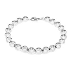 Tuscany Silver Damen Sterling Silber 8mm poliert Ball Armband 19cm/7.5zoll 8.26.5322 von Tuscany Silver