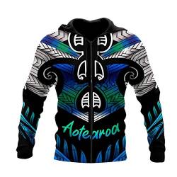 Cool Skulls On Fire Art 3D Print Hoodie Man Harajuku Outwear Zipper Pullover Sweatshirt Casual Unisex Jacke Gr. L, Kapuzenpullover mit 3D-Reißverschluss von Tushja