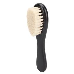 Haarfeger-Reinigungs-Schnurrbartbürste, Bequeme Weiche Herren-Haarreinigungs-Bartbürste, Sanfter Holzgriff für Barbershop-Zubehör für Erwachsene von Tuwei