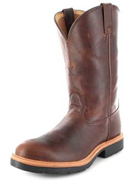 Twisted X Boots Herren Cowboy Stiefel 1737 Cowboy Work Lederstiefel Westernreitstiefel Braun 43 EU von Twisted X