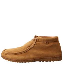 Twisted X Herren Zero-X Chukka Driving Moc - Vollnarbenleder Handarbeit Chukka Schuhe für Männer, hautfarben, 47 EU von Twisted X