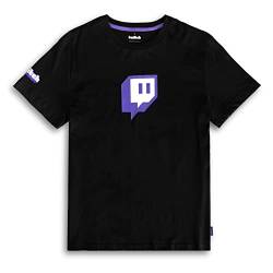 Twitch Glitch Logo Tee - Black L von Twitch