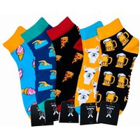 TwoSocks Sneakersocken Lustige Sneaker Socken Damen & Herren aus Baumwolle, Einheitsgröße von TwoSocks