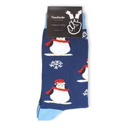 TwoSocks Weihnachtssocken Pinguin Socken Weihnachtssocken Damen und für Herren Weihnachtssocken Unisex One Size (Pinguin) von TwoSocks