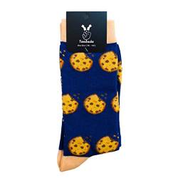 TwoSocks lustige Socken Damen Herren witzige Strümpfe als Geschenk Einheitsgröße (Cookies) von TwoSocks