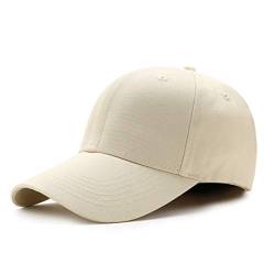 Tybiky Unisex Kappe Outdoor Baseball Cap Damen Sonnenhut Verstellbar Mützen Erwachsenen Mütze Casual Baseballmütze Atmungsaktiv und bequem Hip Hop Flat Hüte Herren Baseballkappe (Cremeweiß) von Tybiky