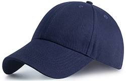 Tybiky Unisex Kappe Outdoor Baseball Cap Damen Sonnenhut Verstellbar Mützen Erwachsenen Mütze Casual Cool Mode Baseballmütze Hip Hop Flat Hüte Herren Baseballkappe, Blau von Tybiky