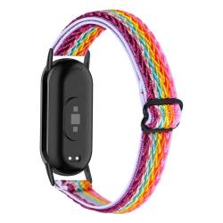 Tyogeephy Elastischer Loop Armband Kompatibel mit Xiaomi Smart Band 8, Nylon-Schleife Dehnbares Ultraleichtes weiches Ersatzarmband für Mi band 8 Aktivitäts Tracker von Tyogeephy