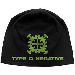 Type O Negative Herren Gear Logo Beanie schwarz, schwarz, Einheitsgröße von Type O Negative