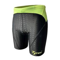 Tyron Speed Line Jammer ND (Neongelb - M) | |Badehose für Herren & Jungen | Schwimm Training und Wettkampf | Jammer | Tight | knielange Schwimmhose von Tyron