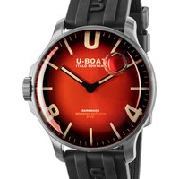 U-Boat 8701/B Darkmoon Red SS Soleil Herrenuhr 44mm 5ATM von U-Boat