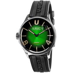 U-Boat Darkmoon 9502 Herren Uhr analog Schweizer Quarzwerk mit Silikon Armband 9502 von U-Boat