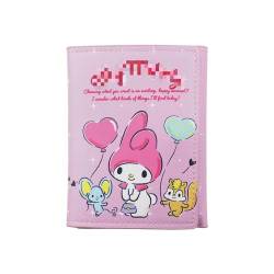 U-CHYTY Cartoon Kitty Geldbörse rosa Cartoon PU Geldbörse mit Kartenfach Kawaii Brieftaschen Kreditkarte für Teenager Mädchen, Wallet 3, Niedlich von U-CHYTY