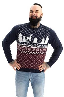 U LOOK UGLY TODAY Hässlicher Weihnachtspullover, Unisex Lustiger Chunky Fair Isle Gestrickter Festlicher Pullover für Party von U LOOK UGLY TODAY