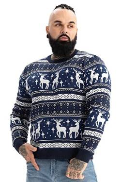 U LOOK UGLY TODAY Hässlicher Weihnachtspullover, Unisex Lustiger Chunky Fair Isle Gestrickter Festlicher Pullover für Party von U LOOK UGLY TODAY