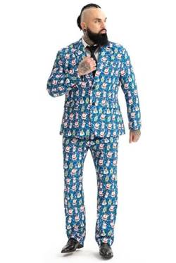 U LOOK UGLY TODAY Weihnachtsanzug Party Mens Funny Xmas Jacket Kostüm, Novelty Weihnachtsanzug Outfit S von U LOOK UGLY TODAY