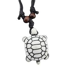 U-M PULABO Niedliche Schildkröte Anhänger Halskette für Frauen Männer Seil Kette Schmuck style7 kostengünstig und langlebig bequem von U-M