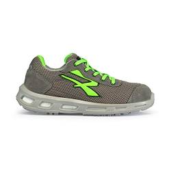 U-Power Red Lion® Summer, Sicherheitsschuhe, bequeme, leichte, pannensichere Unisex-Sneaker, Bastsohle, Infinergy-Einsatz, mit Aluminium-Zehenkappen - Green 44 von U-POWER