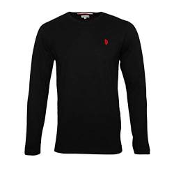 U.S. POLO ASSN. Herren Langarmshirt Longsleeve Shirt Sweatshirt, Farbe: Schwarz, Größe: L von U.S. POLO ASSN.