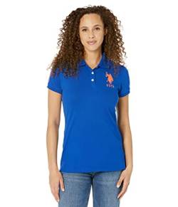 U.S. Polo Assn. Neon Logos Short Sleeve Polo Shirt Blue Raft LG von U.S. POLO ASSN.
