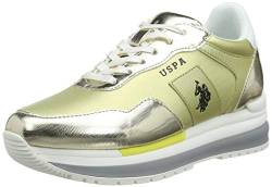 US Polo Association Damen Amy Met Gymnastikschuhe, Gold (Ligo 053), 36 EU von U.S. POLO ASSN.