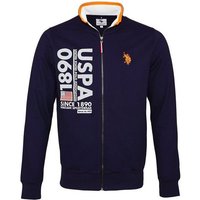 U.S. Polo Assn Sweatjacke Jacke Sweatjacket Full Zip Polojacke mit (1-tlg) von U.S. Polo Assn