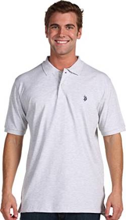 U.S. Polo Assn. Herren Klassisches Poloshirt Polohemd, Hellgrau, XX-Large von U.S. POLO ASSN.