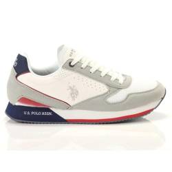 Us polo Turnschuhe Mann Beige NOBIL003M 3HY4-WHI-DBL08 von U.S. Polo Assn.