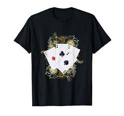 4 Asse Spielkarten Lustiges Poker Geschenk Fun T-Shirt von UAB KIDKIS