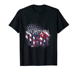 Born In the USA 4. Juli US PatriotenGeschenk T-Shirt von UAB KIDKIS