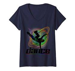Damen Breakdance Street Dance schnelle Bewegung Dance T Shirt T-Shirt mit V-Ausschnitt von UAB KIDKIS