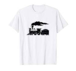 Dampflokomotive Geschenk für Eisenbahn Fans T-Shirt von UAB KIDKIS