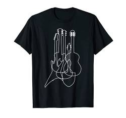 Elektrische & Akustische Gitarre Musiker Geschenk T Shirt T-Shirt von UAB KIDKIS