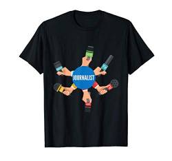 Nachrichten Reporter Mikrofon Lustiges Geschenk T Shirt T-Shirt von UAB KIDKIS