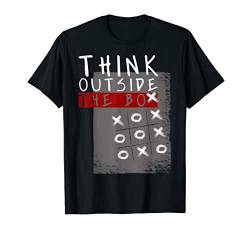 Think Outside The Box Funny Tic Tac Toe Fun T-Shirt von UAB KIDKIS