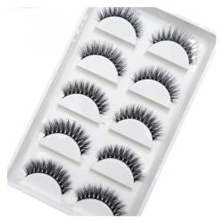 UAMOU 10/50/100 Boxen 5 Paar Natürliche Falsche Wimpern Gefälschte Wimpern Make-Up 3d Nerz Verlängerung Wimpern Nerz Wimpern Faux Cils Maquiagem Cheerfully (Color : S19 5Pairs, Size : 100 Boxes 500P von UAMOU