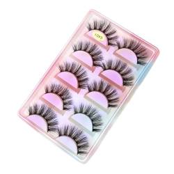 UAMOU 10 Stile 2/5/10/20/30/50/100 Boxen 3D-Nerzwimpern 5 Paar natürliche individuelle falsche Wimpern aus Nerz Make-up-Set Cilios Cheerfully (Color : G401, Size : 100 BOXES (500pairs)) von UAMOU