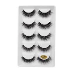 UAMOU 2/50/100 Boxen Nerz Wimpern falsche Wimpern 3D natürliche Faux Wimpern Weiche Wimpernverlängerung Make-up G600 Cheerfully (Color : 5 Pairs G601, Size : 20 Boxes) von UAMOU