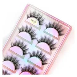 UAMOU Bulk-Wimpern, 3D-Nerzwimpern, flauschig, weich, dünn, natürliche Wimpernverlängerung, wiederverwendbar, Cilios Nerz-Falsche Wimpern, Make-up Cheerfully (Color : G403, Size : 20 BOXES (100 pair von UAMOU