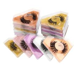 UAMOU Falsche Wimpern Wimpern Flauschiges natürliches Wimpern-Make-up 3D-Nerzwimpern Schönheits-Make-up Dicke Nerz-Wimpern Bulk Cheerfully (Color : Mix 40 pairs, Size : Eyelashes) von UAMOU