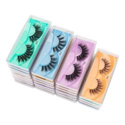 UAMOU Lashes Eye Bulk 10–200 Paar Nerzwimpern Dicke falsche Wimpern Make-up Natürliche lange falsche Wimpern in großen Mengen Cilios Cheerfully (Color : Mix 200 pairs, Size : Eyelashes) von UAMOU