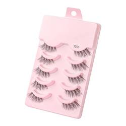 UAMOU Nerz Wimpern Volumen Falsche Wimpern 3D Nerz Natürliche Lange Make-Up Falsche Wimpern Faux Cils Cilios Flauschige Gefälschte Wimpern Cheerfully (Color : 5 pairs 1006, Size : 30 boxes) von UAMOU