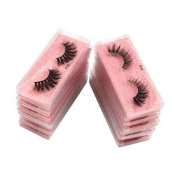 UAMOU Unordentliche Wimpern 3D-Nerzwimpern Nerzwimpern Natürliche weiche Cilios Falsche Wimpern Make-up falsche Wimpern in großen Mengen Cheerfully (Color : 40 PAIRS PINK) von UAMOU