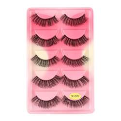 UAMOU Wimpern 10/20/50/100 Boxen Nerz Wimpern 5 Paar natürliche falsche Wimpern dicke flauschige Faux Cils Wimpern in Großpackung G6 Cheerfully (Color : G614CS, Size : 10 boxes) von UAMOU