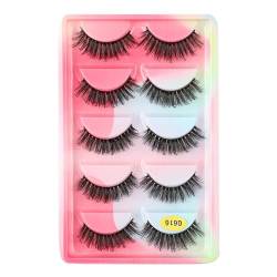 UAMOU Wimpern 10/20/50/100 Boxen Nerz Wimpern 5 Paar natürliche falsche Wimpern dicke flauschige Faux Cils Wimpern in Großpackung G6 Cheerfully (Color : G616CS, Size : 10 boxes) von UAMOU