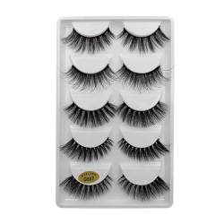 UAMOU Wimpern 10/20/50/100 Boxen natürliche 3D-Nerzwimpern Faux Cils Cilios Flauschige falsche Wimpern dünne dicke Wimpern Cheerfully (Color : G807, Size : 60 boxes) von UAMOU