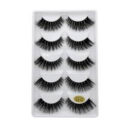 UAMOU Wimpern 10/20/50/100 Boxen natürliche 3D-Nerzwimpern Faux Cils Cilios Flauschige falsche Wimpern dünne dicke Wimpern Cheerfully (Color : G810, Size : 60 boxes) von UAMOU