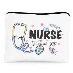 Krankenschwester-Make-up-Tasche – Krankenschwester-Geschenke, Krankenschwester-Reißverschluss-Tasche, Kosmetiktasche, Krankenschwester-Taschen für Krankenschwestern, Krankenschwester-Zubehör für von UAREHIBY