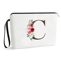 UAREHIBY Make-up-Tasche mit Blume, Pink, C von UAREHIBY